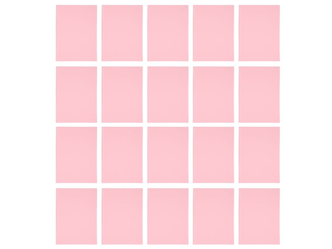 Capa Protetora de Folha A4 com 30 Orifícios, PP Fosca para Encadernação Rosa | S/MARCA