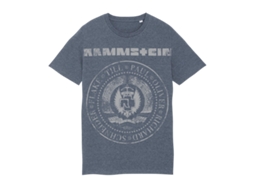 Rockinstone T-shirt Rammstein Band Est. 1994 Heather Grey-blue Size:xxl