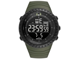 Relógio Esportivo Masculino, Grande Visor Digital Led À Prova D'água, Pulseira de Pu. MDUG (verde)