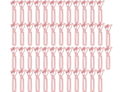50 Unidades De Pequenos Clipes Papel Portáteis E Fofos Em Formato Polegar Vermelho, Ideais Escritório, Escola E