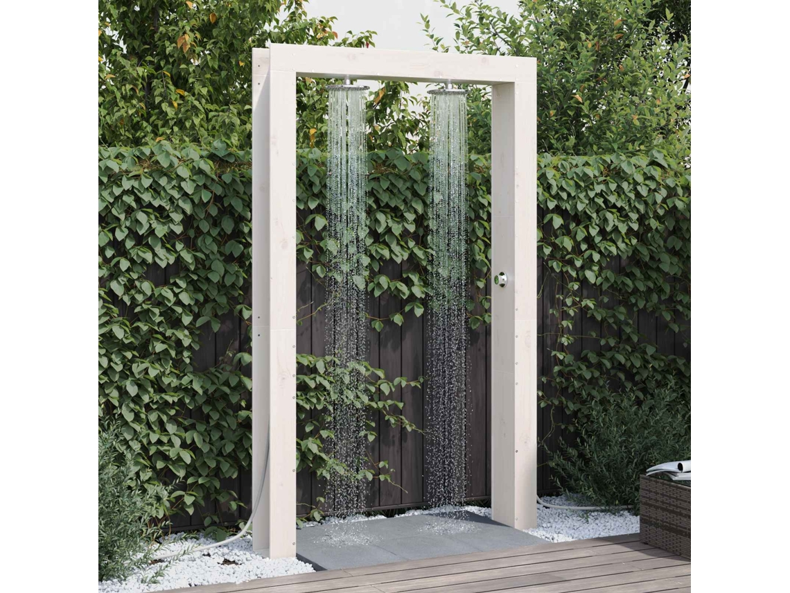 Vidaxl Chuveiro Externo 226 Cm Branco
