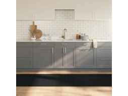 Vidaxl Tapete Retangular 80x400 Cm Bambu Preto