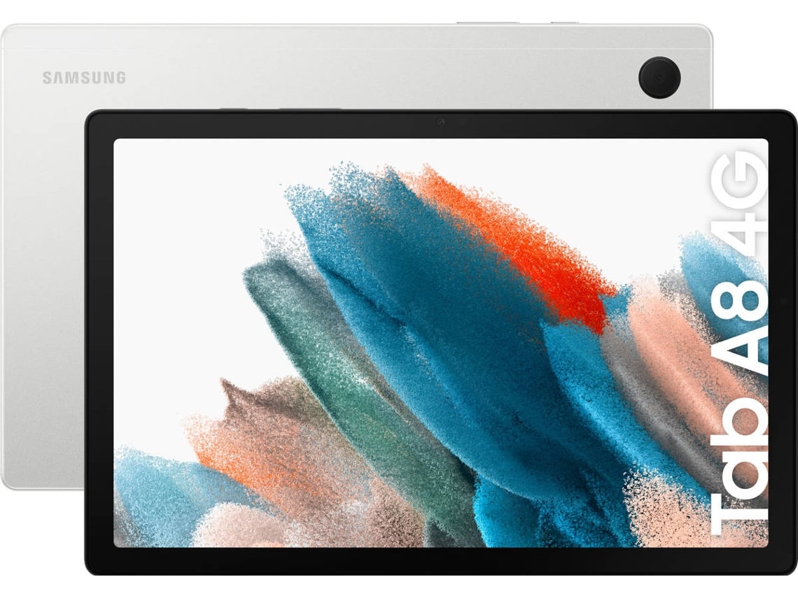 Tablet SAMSUNG Galaxy Tab A8 (10.5'' - 64 GB - 4 GB RAM - Wi-Fi+4G - Prateado)