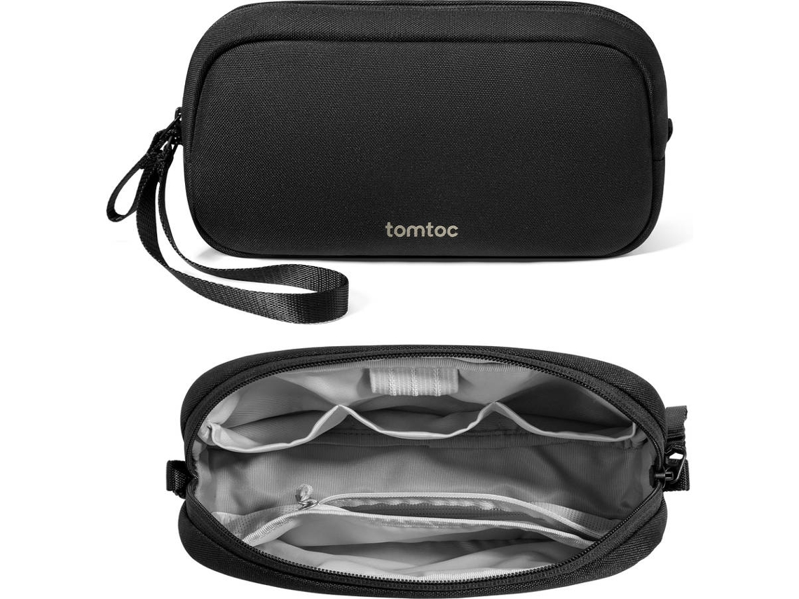 Bolsa TOMTOC para Acessórios Eletrônicos Light-T12 (9,25 x 2,56 x 4,72 cm- Preto)