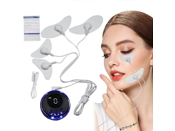 Masajeador Facial Reafirmante com Almohadillas de Ressecamento, Eletroestimulador 8 Modos, Massageado R Elétrico Microcorriente Ems GOKOCO
