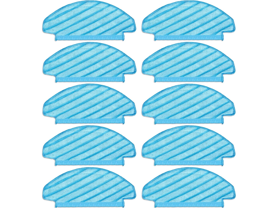 Almofadas De Esfregão Laváveis ​​e Reutilizáveis ​​para Ecovacs Deebot Brilvibera (10 Peças)