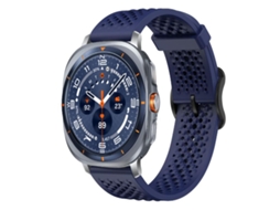 Bracelete para Samsung Galaxy Watch Ultra Silicone Respirável Azul Meia noite XIAOMOYU (47mm)