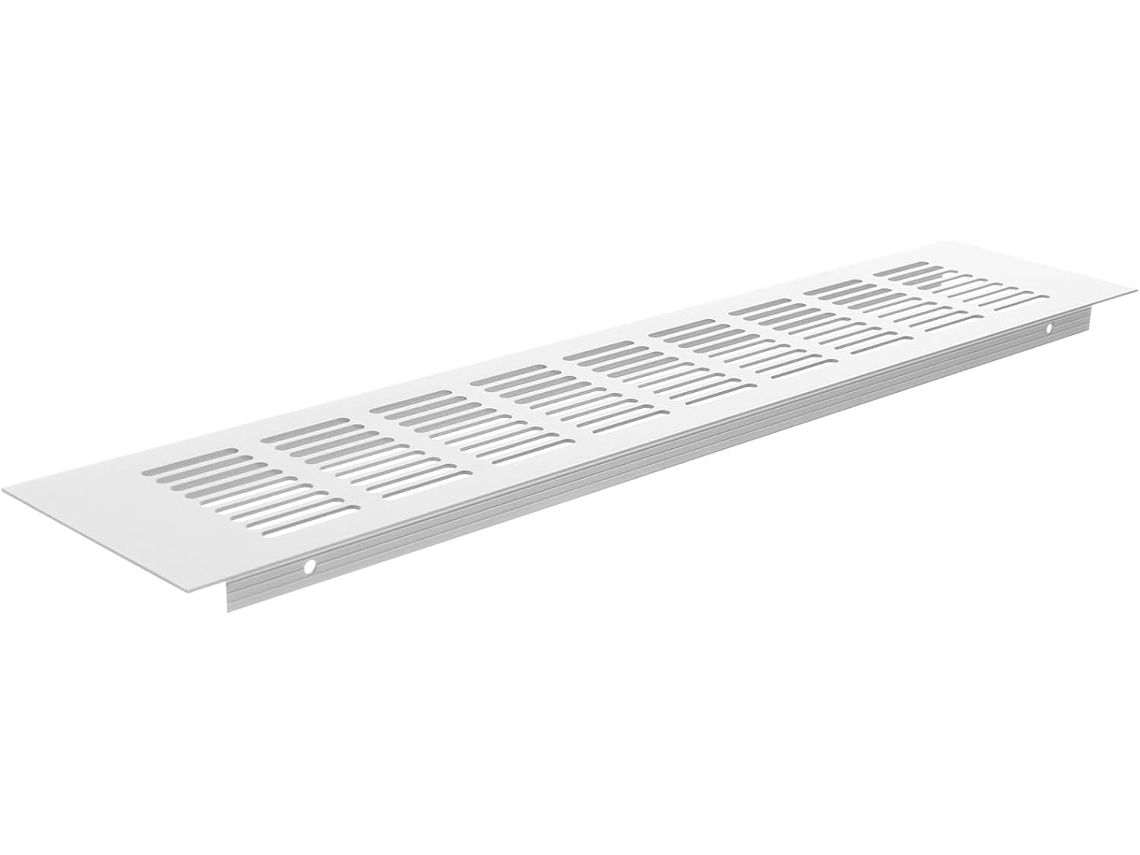 Grade De Ventilação Com Montagem Simples, Prateada Em Liga De Alumínio Retangular, Fácil De Limpar