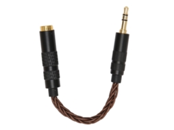 Aetheria cabo Adaptador 4.4mm Feminino Equilibrado para 3.5mm Masculino Estéreo Pateado Ouro Portátil