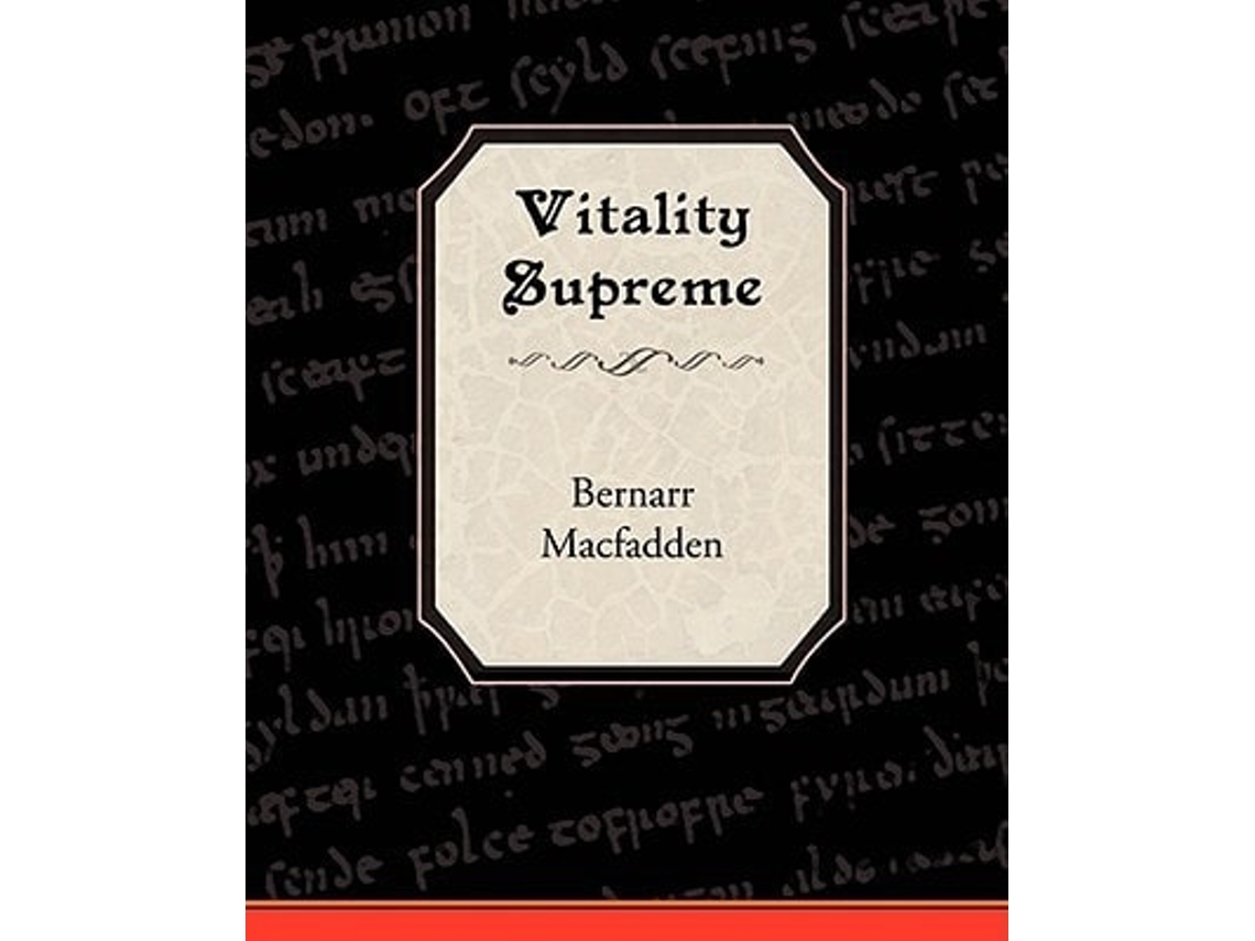 Livro Vitality Supreme De Bernarr Macfadden (inglês)