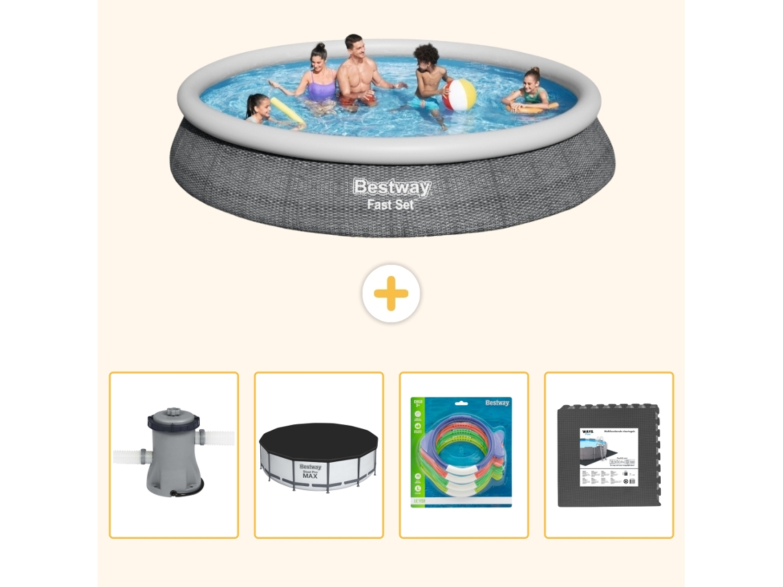 Bestway Piscina Bestway Fast Set Redonda - 457x84 Cm - 5-peças S317
