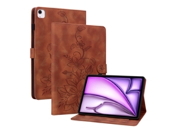 Capa Para Tablet Lurelia, Para Ipad 2025, Apple Air 13, 11, 2025, Pro 11 E Tablets 2024. Ipad (2022) 10.9 (2025 2025/2024, Castanho, Função Sono