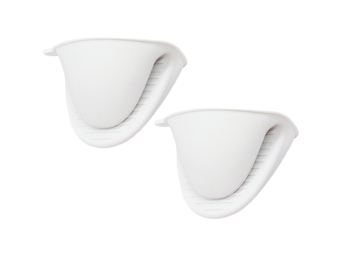 Ferramenta Par Air Fryer Separado Do Calor para Evitar Pinças Quentes Miniluvas de Forno Branco Leitoso Silicone Resistente Ao Cooking Pinc UISAVE
