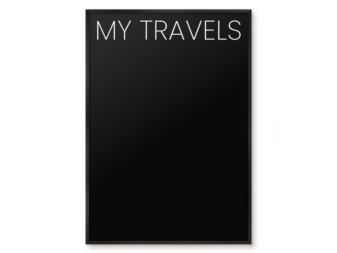 Magnetic Board My Travels For The Living Room Espelharte (70x100 Cm)
