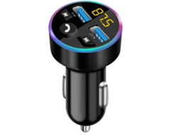 Transmissor Fm Bluetooth Yizhood Wmy C108 Hands Free Music Preto