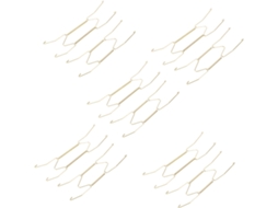Ganchos Parede Invisíveis Metal Dourado Pratos Decorativos Suportes Conjunto 10 Peças Exibição Vertical Quarto GOKOCO