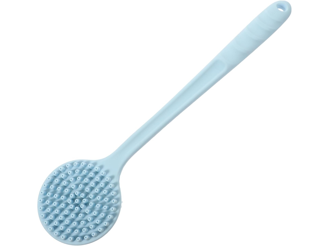 Lurelia Acessório De Duche Com Escova De Silicone Para Banho, Cabo Longo, Pega Ergonómica E Massagem Suave, Uso Diário Suave
