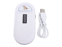 Aetheria leitor de Microchip Usb para Animais com Armazenamento de 128 Dados Scanner Id Tag Cão Gato Branco