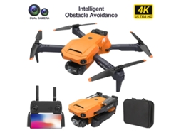 Drone P8 Com Câmera Dupla 4k Hd Bestvite (2 Baterias Duração Da Bateria 12 Min Laranja)