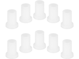 Conjunto De 10 Buchas Substituição Para Dobradiças Portas Geladeira, Em Plástico Branco