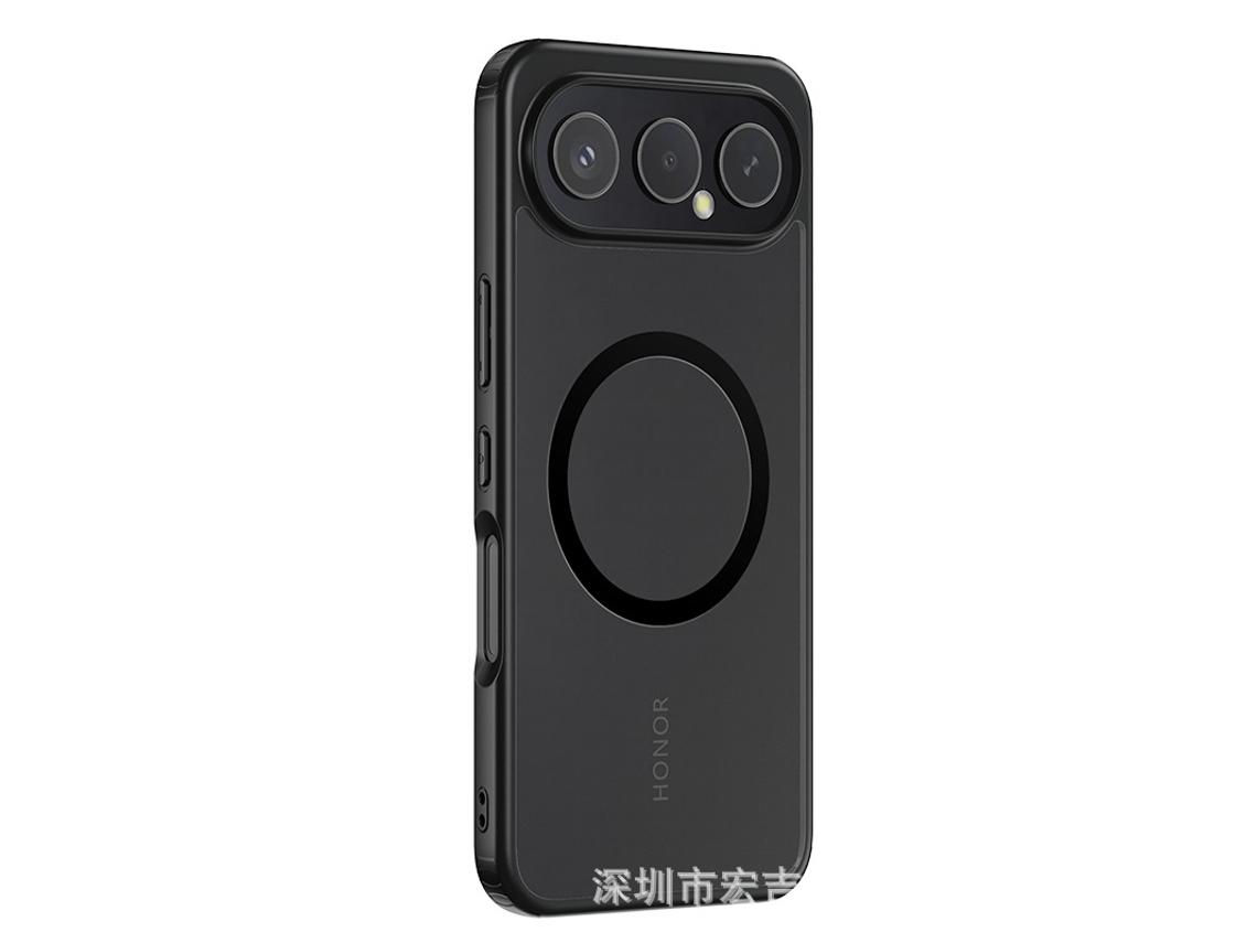 Adequado Para Capas De Celular Huawei, Evitando Quedas.armadura Preto Fosco - Fixação Magnética - Honor Magic8