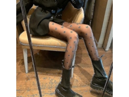 Meias De Lã Coral Macia Até O Joelho, Ideias Para O Inverno, Para Meninas E Mulheres. Meias Listradas Com Estampas De Animais Flufos E Desenhos Animados