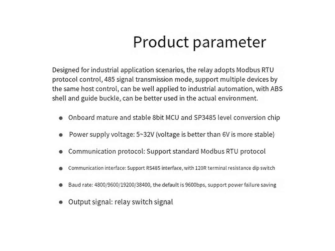 Módulo De Relé Rs485 Modbus Relay Pro 4ch Interface Rs485 Aquaforge