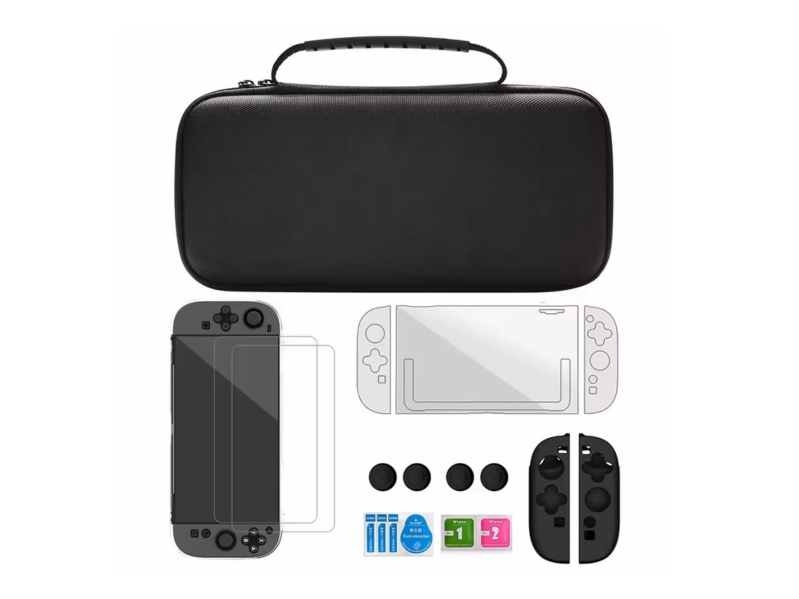 Adequado Bolsa De Armazenamento Para Switch2 Caixa De Armazenamento Portátil Com Capa Rígida Para Joystick, Vidro Temperado E Capa Protetora Cuich
