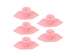 5 Pcs Escovas De Limpeza De Lábios Em Silicone Para Exfoliação E Limpeza Profunda