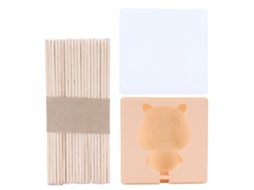 Molde De Sorvete De Silicone Diy Fabricante De Paletas Com Palitos Orangehorse