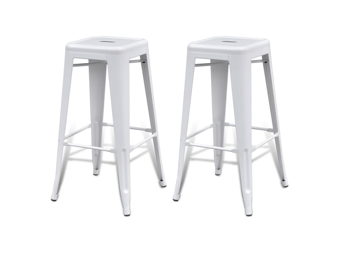 Bar Stool, Bar Stools Vidaxl Branco Metal (n/a)