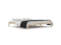 Estrutura de Cama 200x200 Cm Madeira de Pinho Maciça MAISON EXCLUSIVE