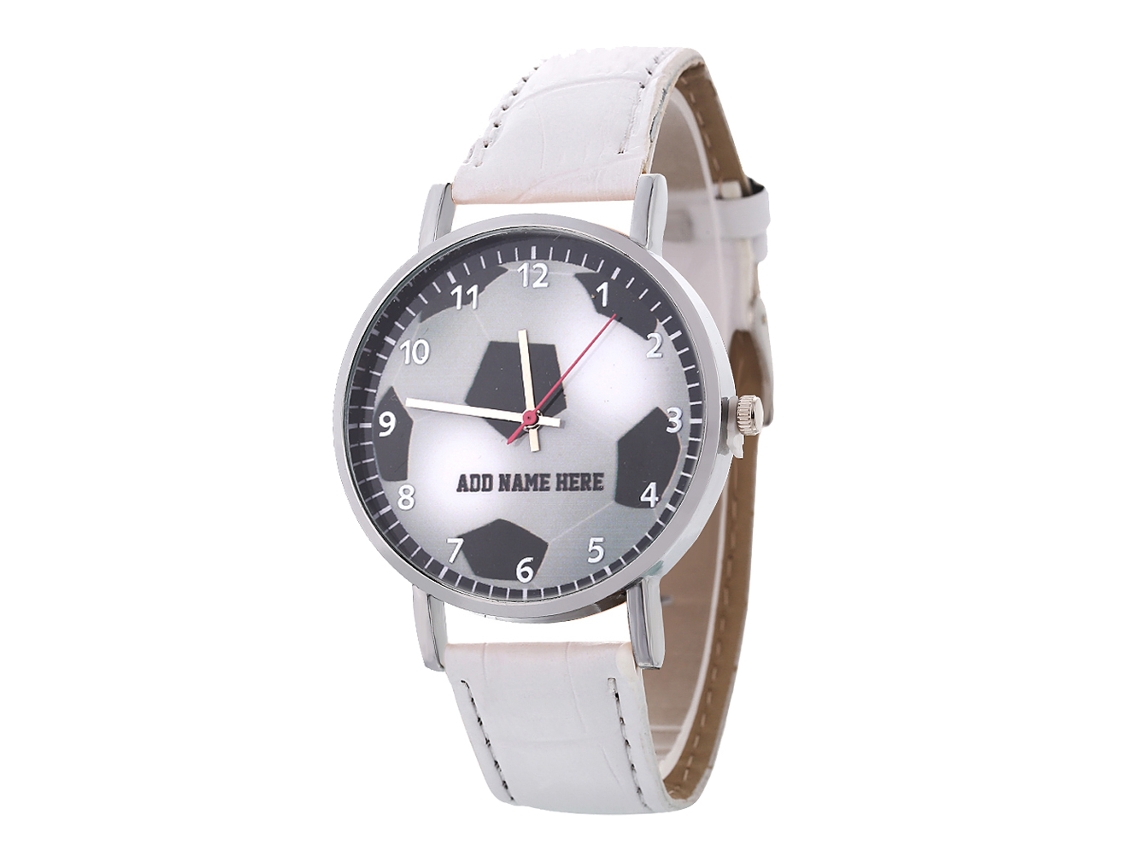 Relógio de quartzo unissex elegante e casual, ideal para presente de casais (branco)