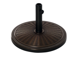Base para 14kg de Concreto e Plástico com de Vime Ø. Bronze 48x34cm