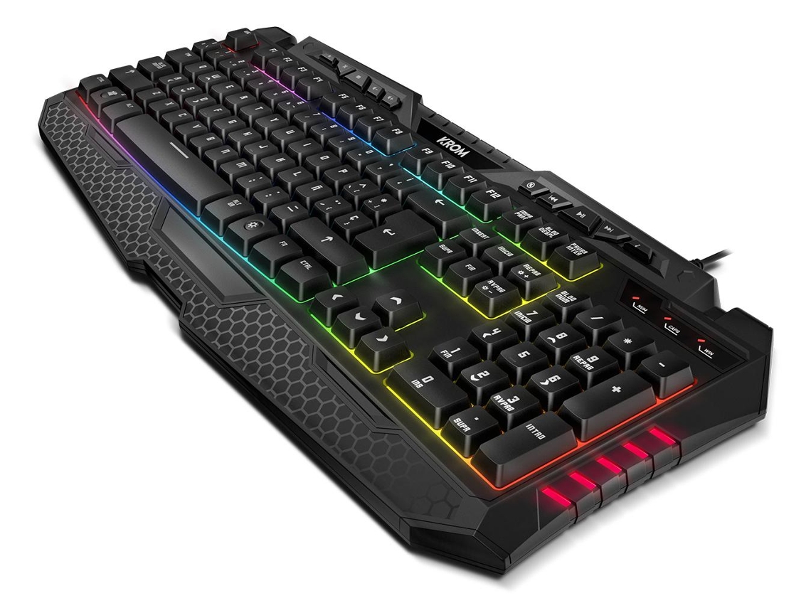 Krom Kritic Teclado Usb Qwerty Preto