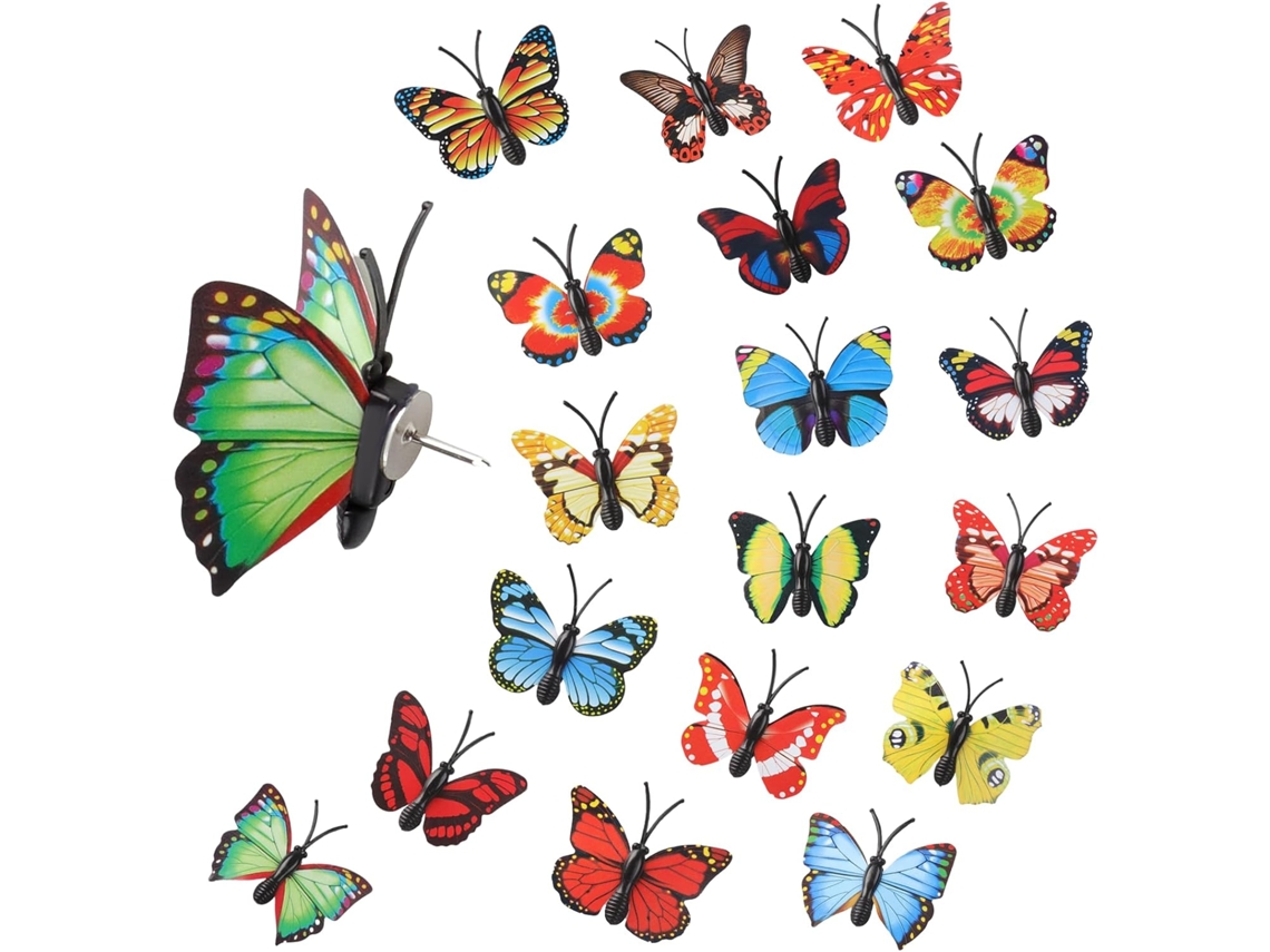 Pacote Com 50 Tachinhas Decorativas Em Formato De Borboleta, Ideais