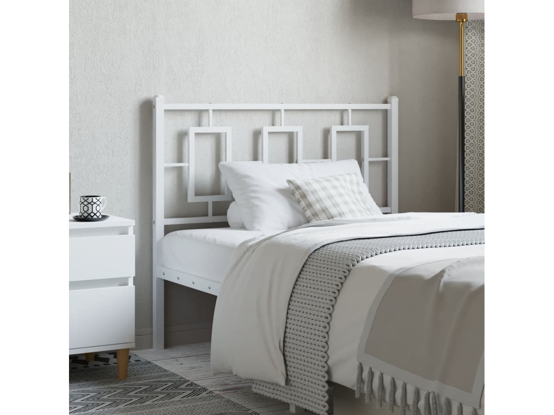Cabeceira De Camapainel De Cabeceira 100 Cm Metal Branco Wsd764572 Lovely Home