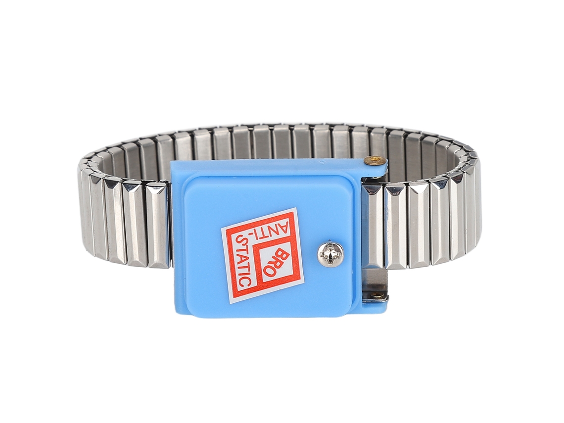 Pulseira antiestática sem fio ESD para proteção contra choques elétricos, pulseira elástica para reparo de celulares.