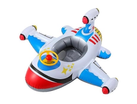 Assento de natação infantil para bebês, círculo inflável, anel de natação para piscina, assento de água para bebês com guarda-sol, brinquedos de festa na praia de verão Wiuos
