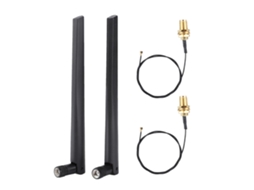 2pcs Mini Pci-e Cabeamento De Conexão De Placa De Rede Sem Fio 2*5dbi Antena Ac688u Roteador Wifi