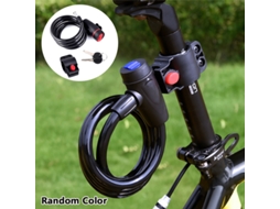 Cadeado Universal De Aço Espiral Antifurto Para Bicicleta, Com 2 Chaves. Aquaforge