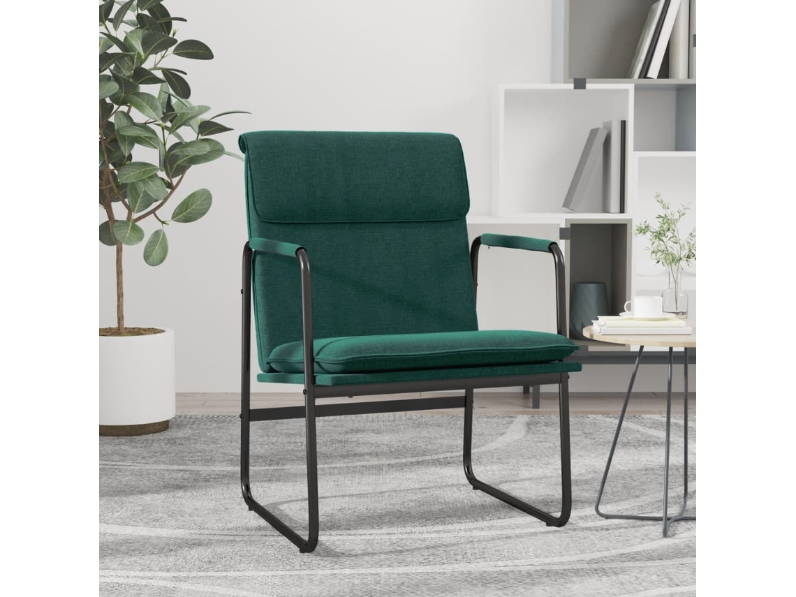 Lounge Chair, Lounge Chairs Vidaxl Verde Tecido