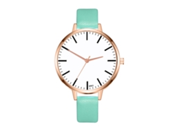 Relógio de Pulso Feminino de Couro Pu Zhoulifa Moda Quartzo Cor Verde Menta