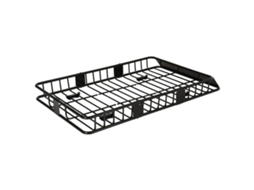 Cesta de teto ajustável para carro, rack de teto universal, cesta de bagagem de metal, preta, 162 x 99 x 16 cm Liptaptyn