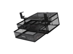 Organizador de Mesa com Gaveta Dupla Deslizante em Metal para Escritório e Casa BRILVIBERA