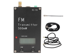 Aetheria transmissor Fm Estéreo 500mw 2000m Lcd 88 108mhz com Porta Usb Type C