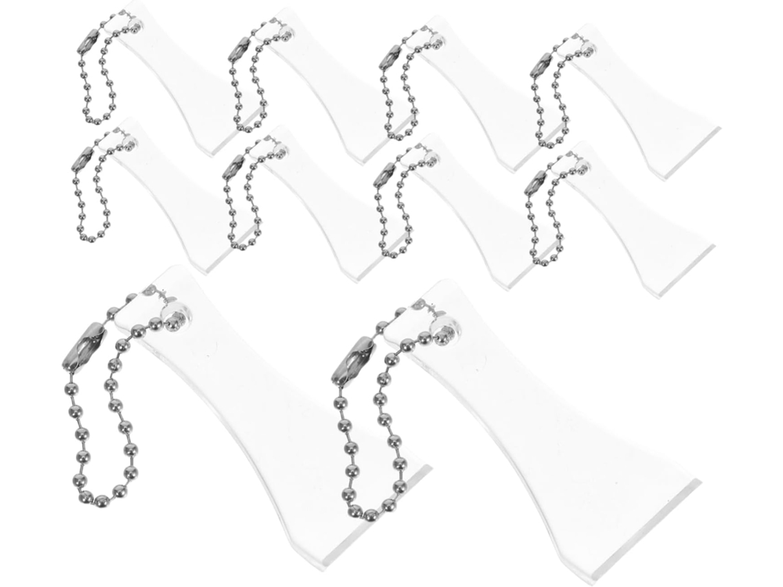 Chaveiro Com 20 Peças De Ferramentas, Raspador De Plástico Para Apagar.