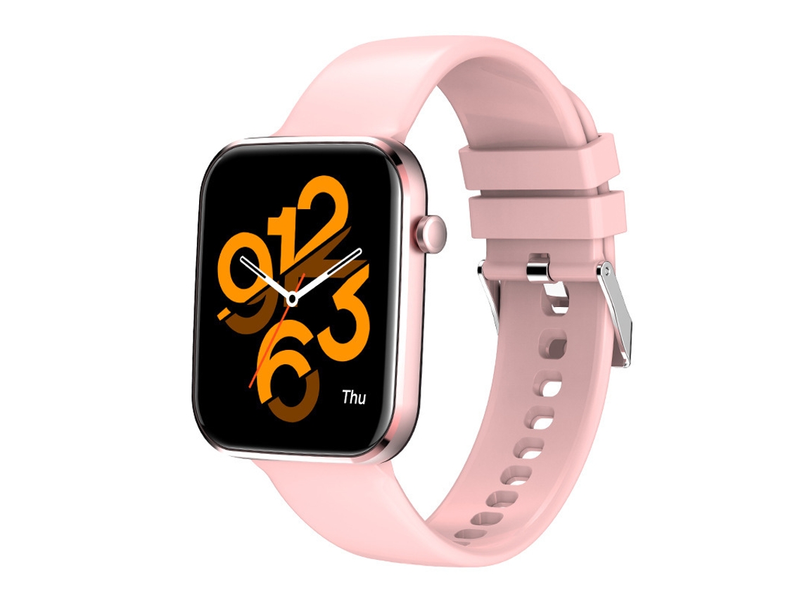 Smartwatch Z15 Frequência Cardíaca e Pressão Arterial Detecção de Sono Chamadas e Sms Cronômetro Rosa GODTVAGT