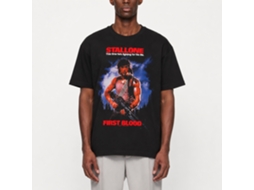 Rockinstone Rambo Movie First Blood Black Adult T-shirt Size:s