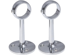 2 Suportes Para Barra De Cortina 25mm Para Teto Ou Parede